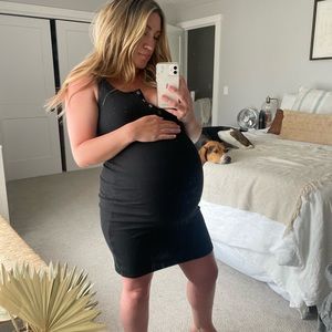 Black maternity dress